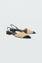 Dorothee Schumacher cool canvas ballerina - sesame beige