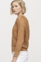 Luisa Cerano blended linen v-neck jumper - saffron