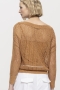 Luisa Cerano blended linen v-neck jumper - saffron