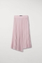 Luisa Cerano asymmetrical pleated skirt - blush