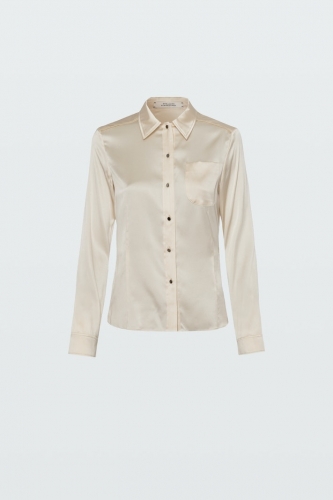 Dorothee Schumacher SHIMMERING SHINE blouse camellia white 