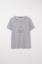 Luisa Cerano T-SHIRT MET PRINT light grey melange Bij Marja Lamme Fashion Amsterdam