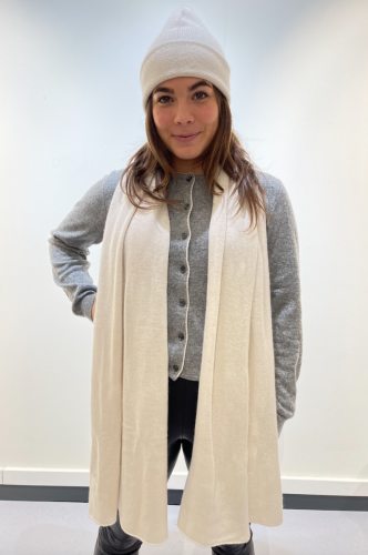 Allude 100% cashmere scarf - off-white 
