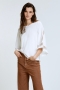 Dorothee Schumacher CASUAL STATEMENT shirt - camellia white bij Marja Lamme Fashion