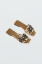 Dorothee Schumacher EMBROIDERED DREAMS sandalen - black on beige bij Marja Lamme Fashion Amsterdam