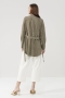 Luisa Cerano SUEDE SHIRT sage bij Marja Lamme Fashion Amsterdam!
