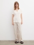 By Malene Birger Zooey linen t-shirt - soft white 