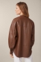 Windsor Lamb Nappa Leather Blouse - copper bij Marja Lamme Fashion Amsterdam!