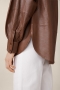 Windsor Lamb Nappa Leather Blouse - copper bij Marja Lamme Fashion Amsterdam!