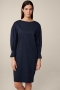 Windsor Cotton Stretch Dress - navy bij Marja Lamme Fashion Amsterdam!