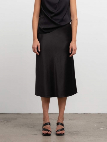 Ahlvar Gallery Hana satin skirt black 