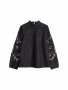 By Malene Birger Carmamilla cotton-blend blouse black 