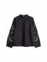 By Malene Birger Carmamilla cotton-blend blouse black 