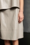 Luisa Cerano Rok greige bij Marja Lamme Fashion Amsterdam!