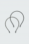 Dorothee Schumacher headband shiny dark grey 