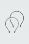 Dorothee Schumacher headband shiny light grey 