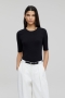 Closed Crewneck shortsleeve black bij Marja Lamme Fashion Amsterdam! 