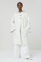 Closed Coat with hood ivory 