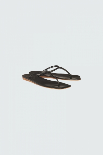 Dorothee Schumacher Colorful vibes cord sandal - pure black 