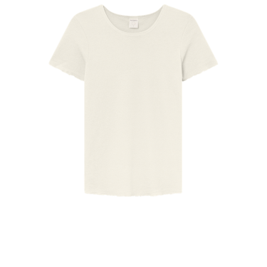 by basics T-shirt r/neck raw white 
