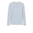 by basics Shirt raw white/sky blue melange 