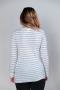 by basics Shirt raw white/sky blue melange 