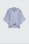 Dorothee Schumacher Future club hoodie Cloudy blue bij Marja Lamme Fashion Amsterdam!