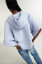Dorothee Schumacher Future club hoodie Cloudy blue bij Marja Lamme Fashion Amsterdam!