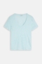 Closed V-neck Aquamarine 