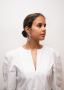 Sarah Lou loose chain earring rhodium 