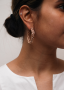 Sarah Lou BYZANTINE earrings big rose goud 