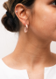 Sarah Lou hoop twist earring small rose goud 