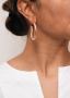 Sarah Lou hoop twist medium rose goud 