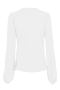Dorothee Schumacher Playful volume shirt blouse powder white bij Marja Lamme fashion Amsterdam!