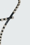 Dorothee Schumacher Glitzy jewelled belt pure black bij Marja Lamme Fashion Amsterdam!