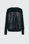 Dorothee Schumacher Shiny coolness pullover pure black bij Marja Lamme Fashion Amsterdam!