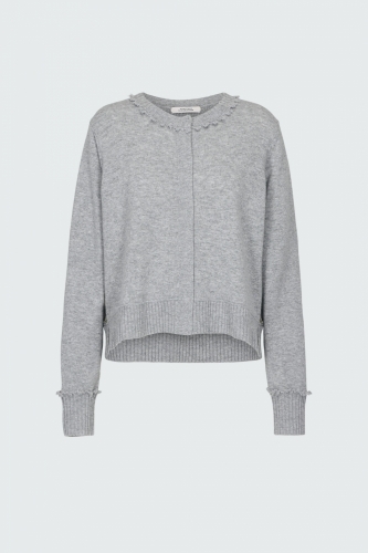 Dorothee Schumacher Shiny coolness cardigan shaded grey 
