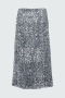 Dorothee Schumacher Shimmering attraction skirt dark metal grey bij Marja Lamme Fashion Amsterdam!