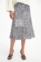 Dorothee Schumacher Shimmering attraction skirt dark metal grey bij Marja Lamme Fashion Amsterdam!
