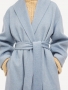 By Malene Birger Trullem dusty blue melange bij Marja Lamme Fashion Amsterdam!