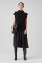Closed poplin knit dress black 