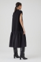 Closed poplin knit dress black bij Marja Lamme Fashion Amsterdam!