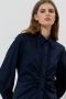 Luisa Cerano jurk met katoen-mix dark blue bij Marja Lamme Fashion Amsterdam!
