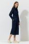 Luisa Cerano jurk met katoen-mix dark blue bij Marja Lamme Fashion Amsterdam!