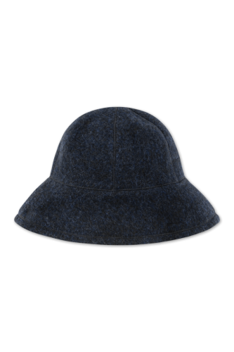 by basics mushroom hat midnight blue melange  