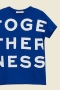 Dorothee Schumacher TOGETHERNESS o-neck blue white mix bij Marja Lamme Fashion Amsterdam!