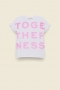 Dorothee Schumacher TOGETHERNESS o-neck white pink mix 
