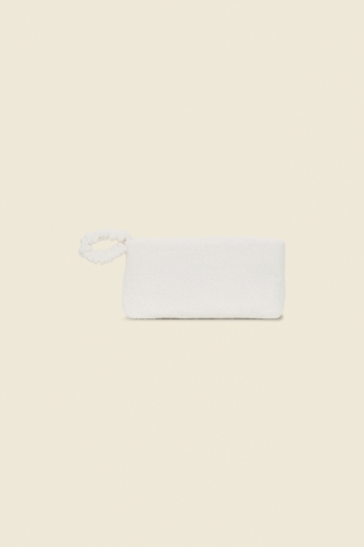 Dorothee Schumacher MODERN TOWELLING clutch  off white 