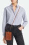 Vanessa Bruno Phone case housse smart phone cognac bij Marja Lamme Fashion Amsterdam!