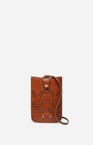 Vanessa Bruno Phone case housse smart phone  cognac 